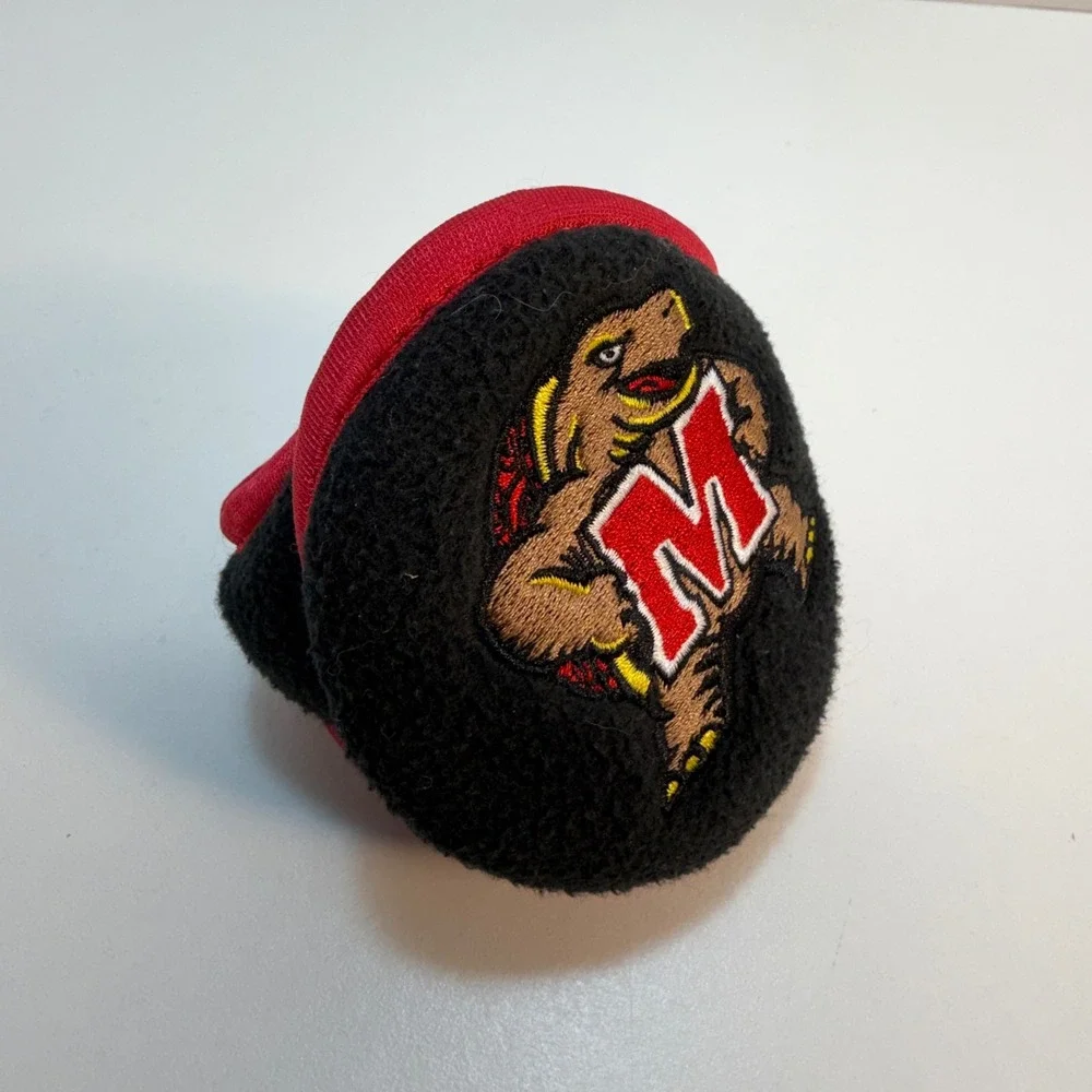 University of Maryland Terps NCAA‎ Fleece Ear Warmers Earmuffs Black Youth